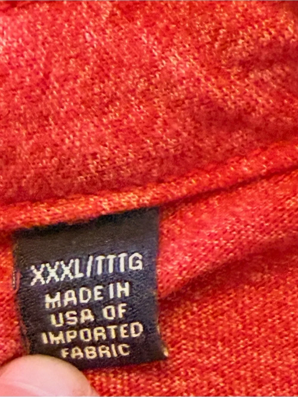 True Religion Mens 3XL (tag size) Heather Red Pink Crew Neck Logo Blend Tee USA